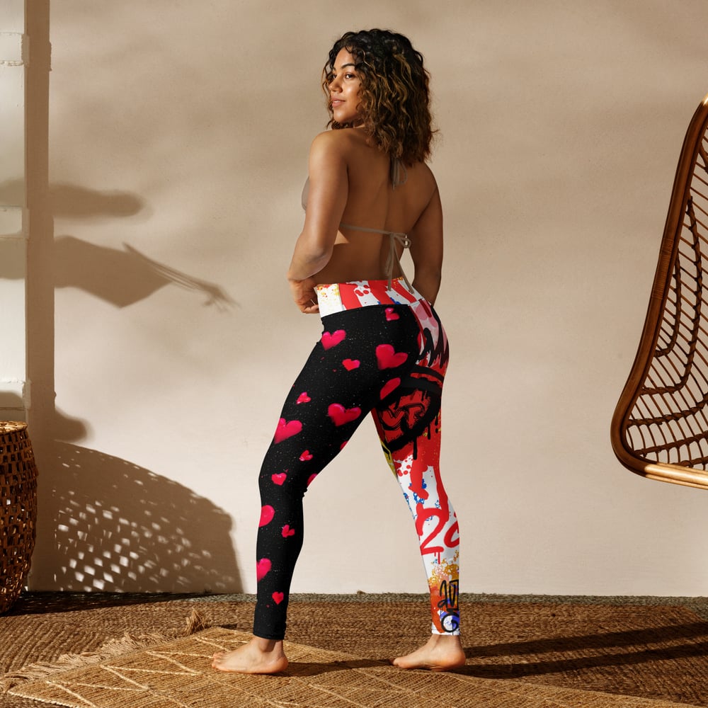 Image of Valentines Grafitti Leggings