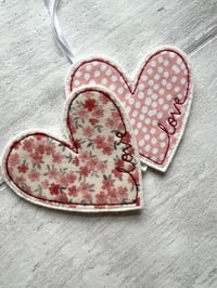 Image 1 of Asymmetric “Love" Heart Decoration