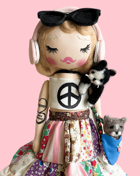 Image of RESERVED FOR ALLISON ART DOLL PEACE