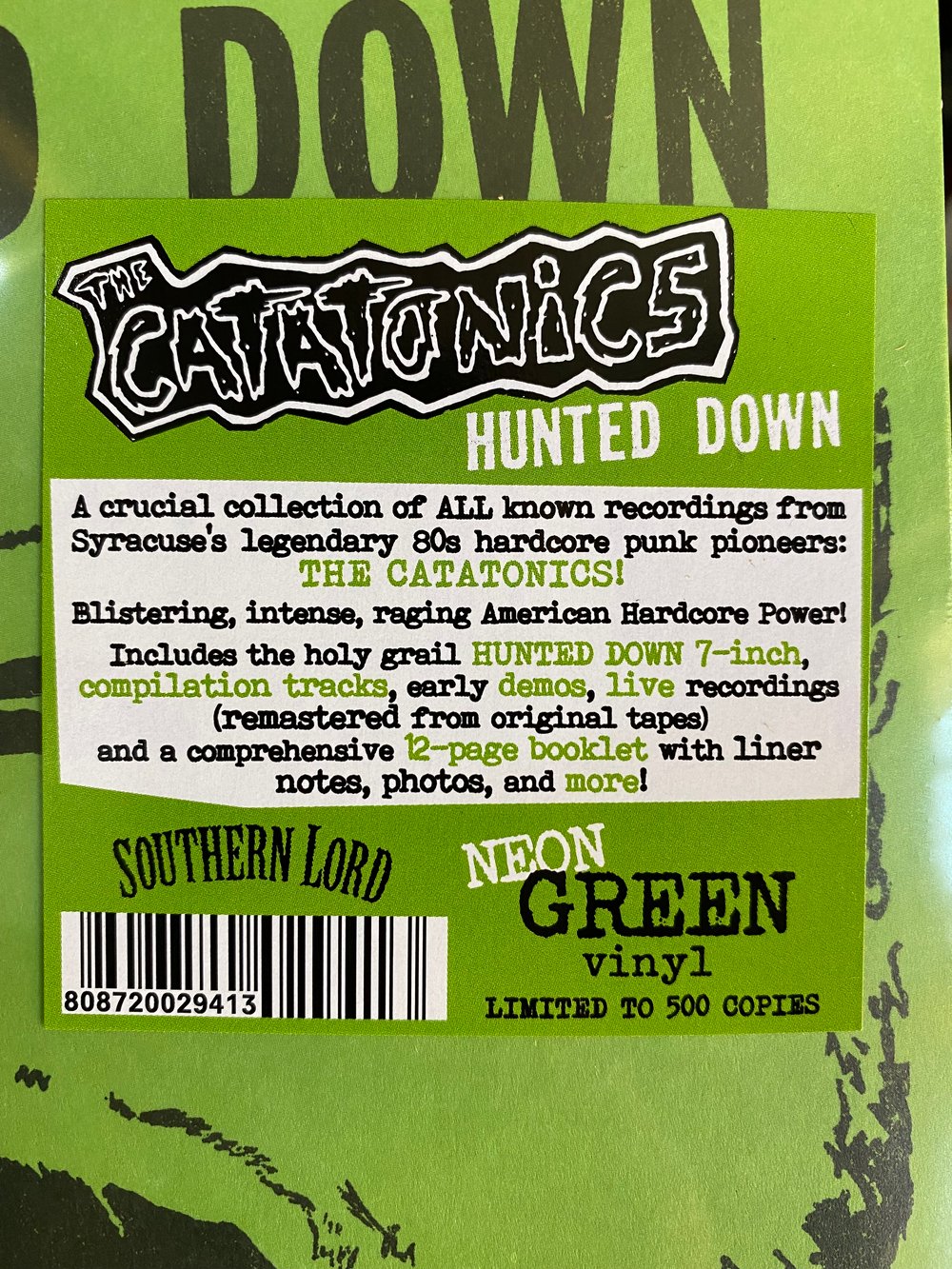 Catatonics - Hunted Down LP