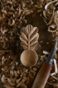 Image 7 of . Oak Leaf Coffee Scoop