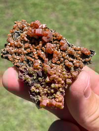 Image 8 of Vanadinite On Black Barite Specimen #2548
