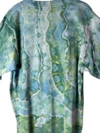 Image 15 of L Adult Combed Cotton Tee in Verdant Geode Ice Dye