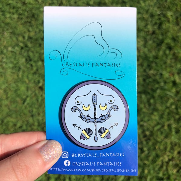 Image of Sagittarius Cupcake Pin