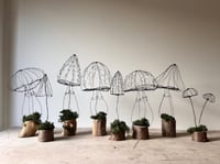 Image 1 of Wire Mushroom Sculptures
