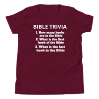 Image 7 of Unisex Youth Short Sleeve T-Shirt (Bible trivia 1)
