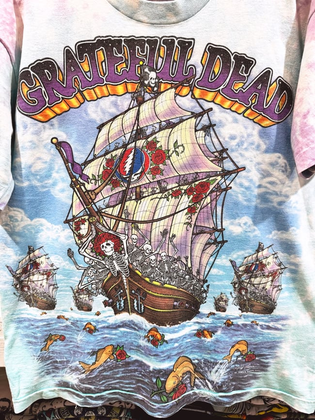 Grateful Dead 1993 Ship of Fools T-Shirt - Fits L