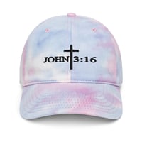 Image 2 of John 3:16 Tye Dye Hat