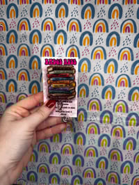 Black history book stack 