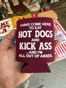 Image of Eat Hot Dogs - koozie