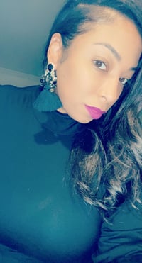 Image 1 of Bombshell tassel earrings- BLACK