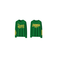 Hunnid Hustle Longsleeve T (Green & Yellow