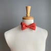 Rust Linen Bow Tie