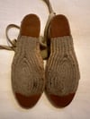 1970s Spanish tan espadrilles 