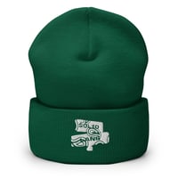 Image 2 of White Paisley Logo Beanie 2