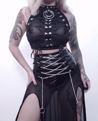 Image 2 of Double Lace Up Top (made to order)