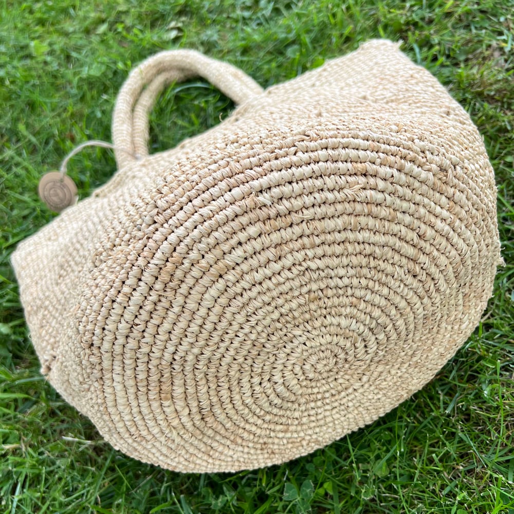 Image of Sac en Raphia LUNA fond Rond
