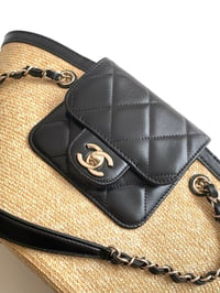 Image 14 of CC Straw Shopping Bag