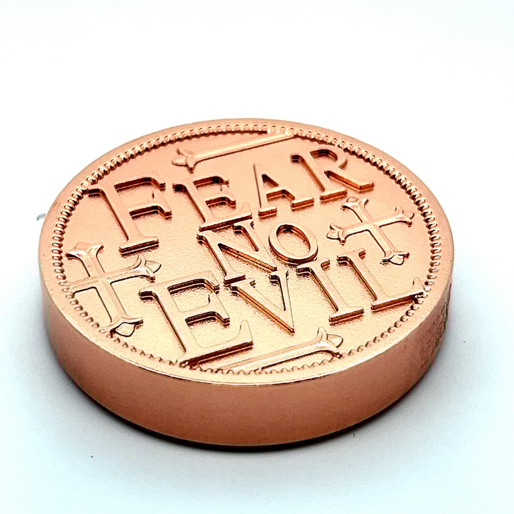 Image of Fear No Evil Coin - Copper