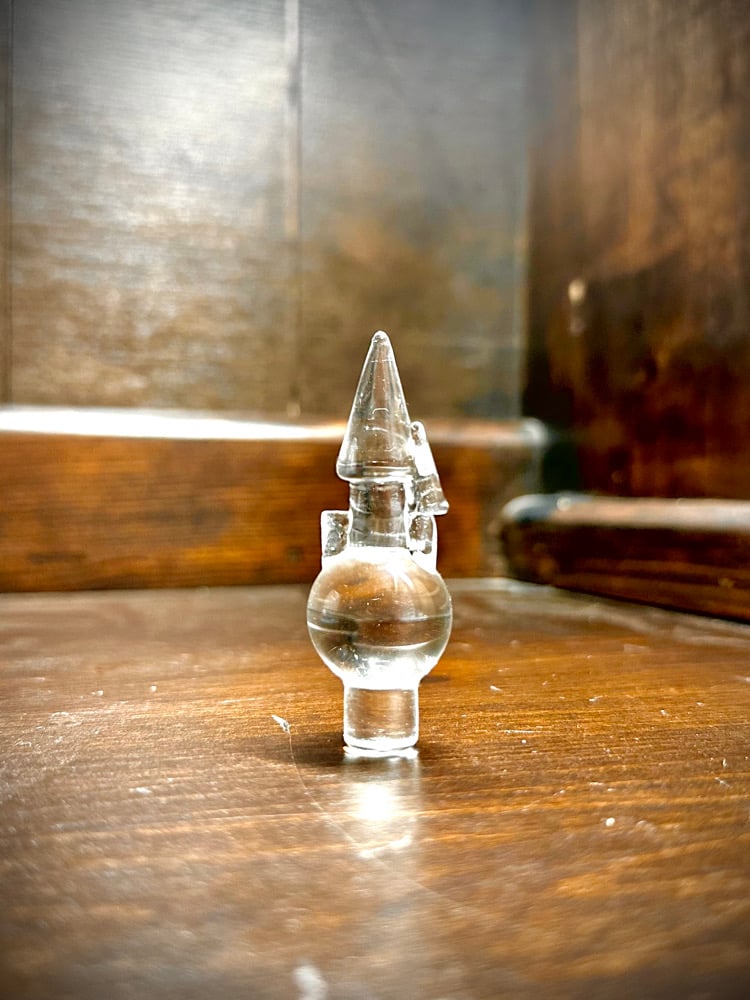 Image of Clear Solid Castle cap 22mm 