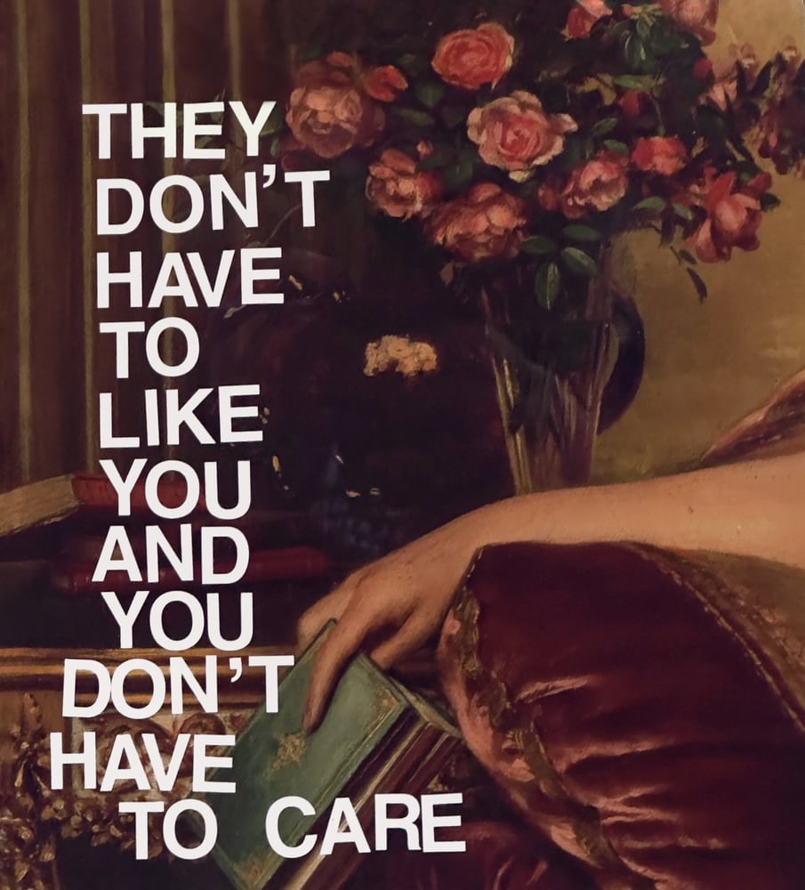Image of You don’t have to care 