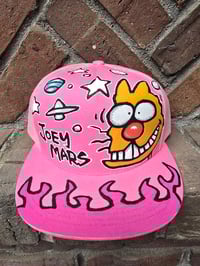 Image 4 of Hand Painted Hat 10 1/1 Flat Brim Hat 