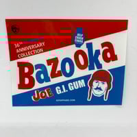 Image 1 of “Bazooka G.I. Gum” Die-cut Sticker