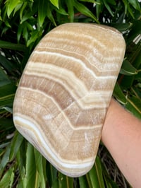 Image 14 of Large Banded Orange Calcite Crystal Bowl #2778