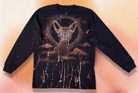 Image 1 of “FERAL” BLEACH PAINTED LONG SLEEVE T-SHIRT MEDIUM