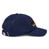 Image 4 of The Little Buddies 🐶🐱🧢 Corduroy Cap (Wavy Navy)