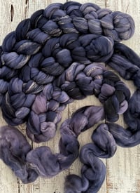 Image 1 of A Midnight Clear, on Spindelicious Tweed: 89% Shaniko Wool/6% Acrylic/5% Rayon