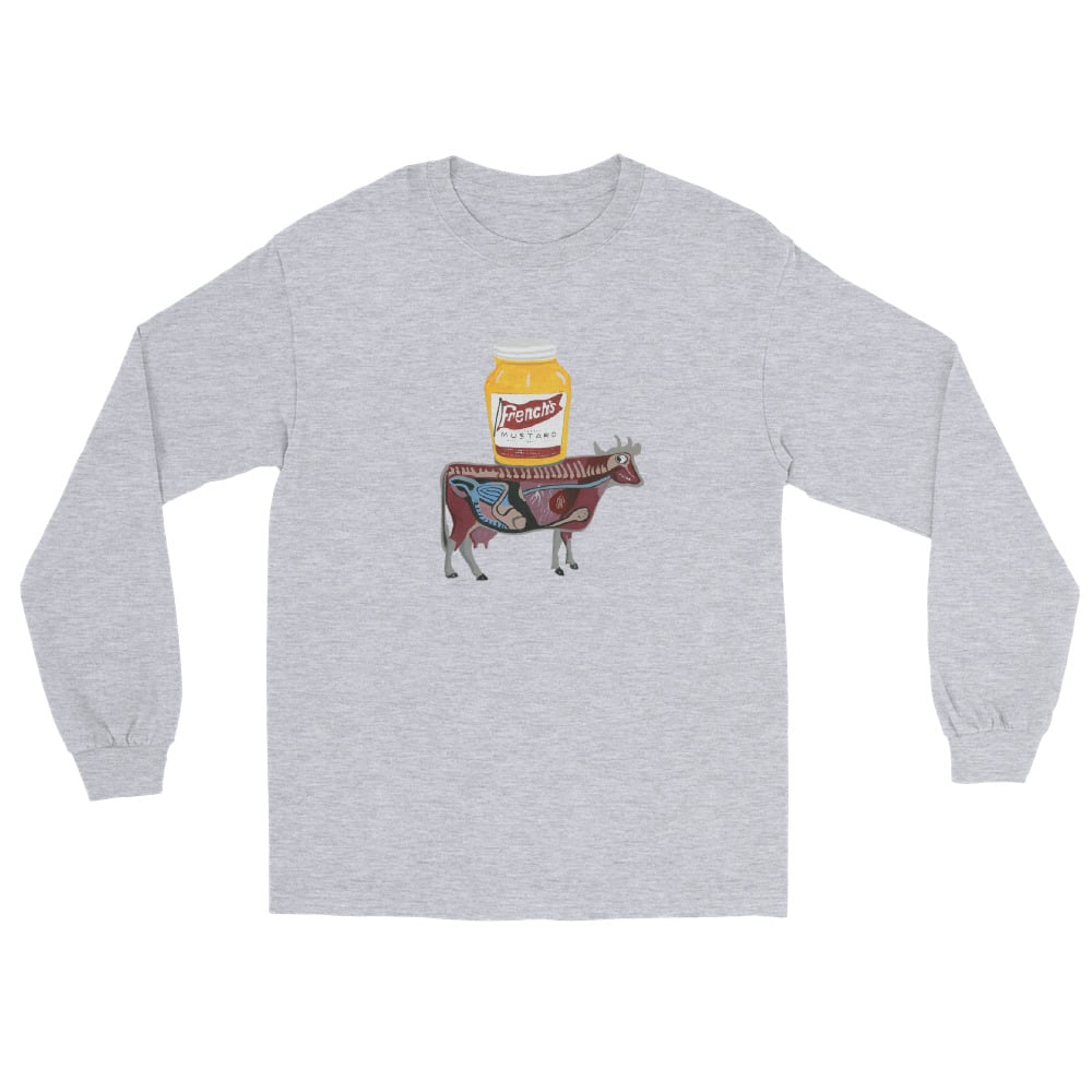Image of MUSTARD COW LONG SLEEVE SHIRT