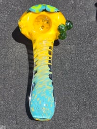 Image 4 of Yellow And Aqua Dotstack Pipe 