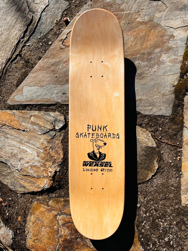 Screeching Weasel Skateboard- signed [WHITE] #’d/150 Anthem For A New Tomorrow