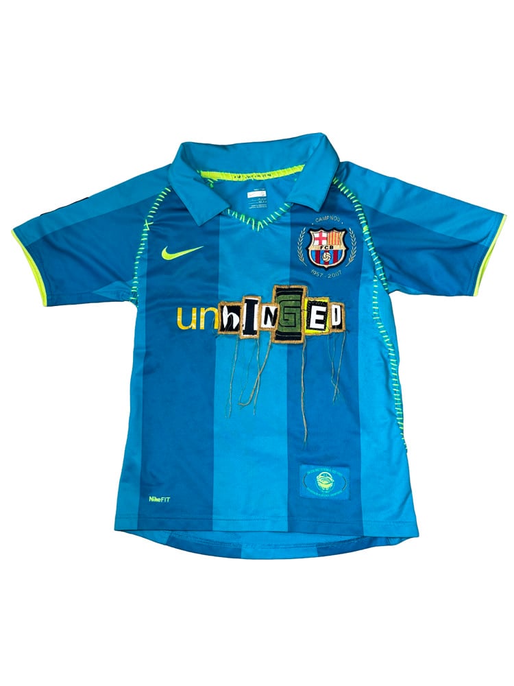 Image of THE END IS NEAR X HARTEX UNHINGED MESSY FOOTBALL SHIRT