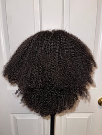 Image 3 of "QUEEN APHRODITE" 14 inch COILY CURLY T-part WIG