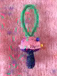 Image 3 of Sofie and Iris Colorful Handknitted Textile Ornaments