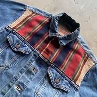 Image 2 of LEVI'S CUSTOM MEXICAN BLANKET PATCHWORK DENIM JACKET