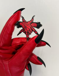 Image 2 of Limited edition Red Pentagram hard enamel pin 