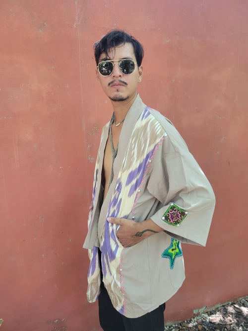 Image of Sand Ikat Kimono