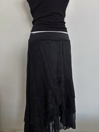 Image 2 of 00s Black maxi skirt // 38 