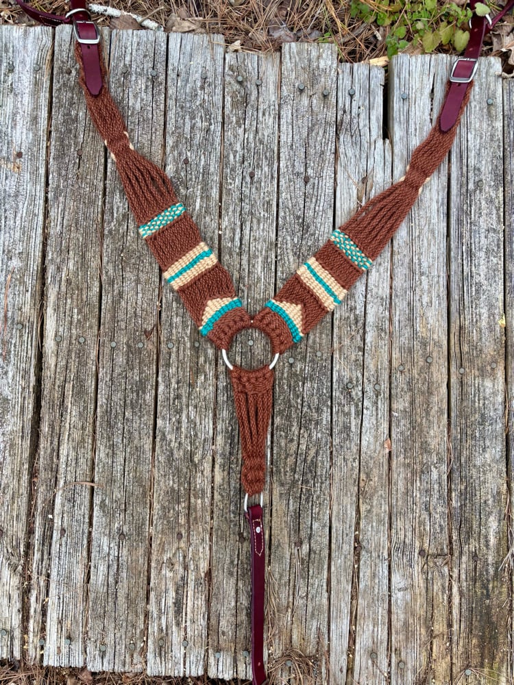 Image of Brown Mohair Pulling Collar