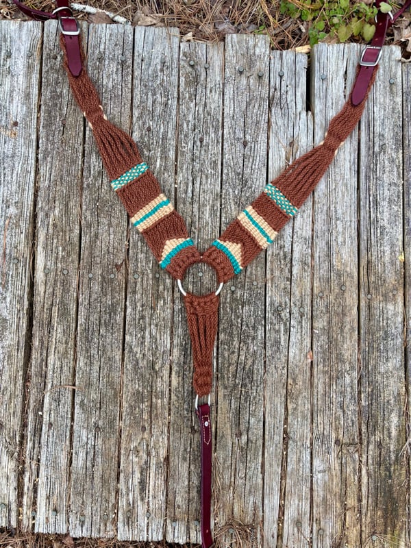 Image of Brown Mohair Pulling Collar