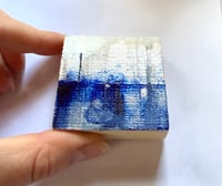 Image 4 of Tiniest Silver Sky Telegraph Pole Scottish Landscape on wooden block