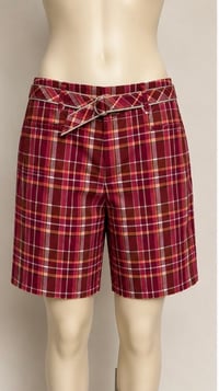 Image 1 of New Sz 16 Merona Contour Fit Belted Shorts #975*12