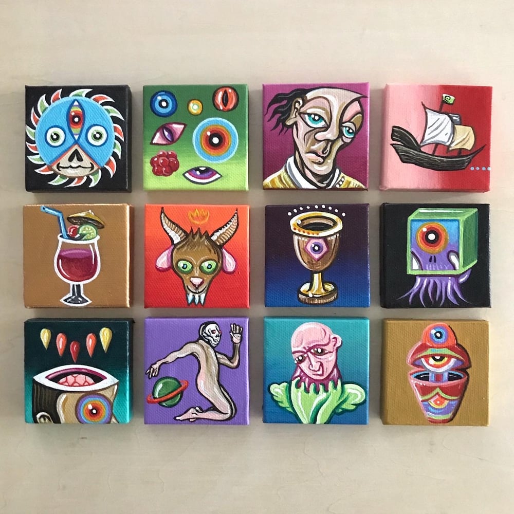 Box set (dredg album collection of mini paintings) 