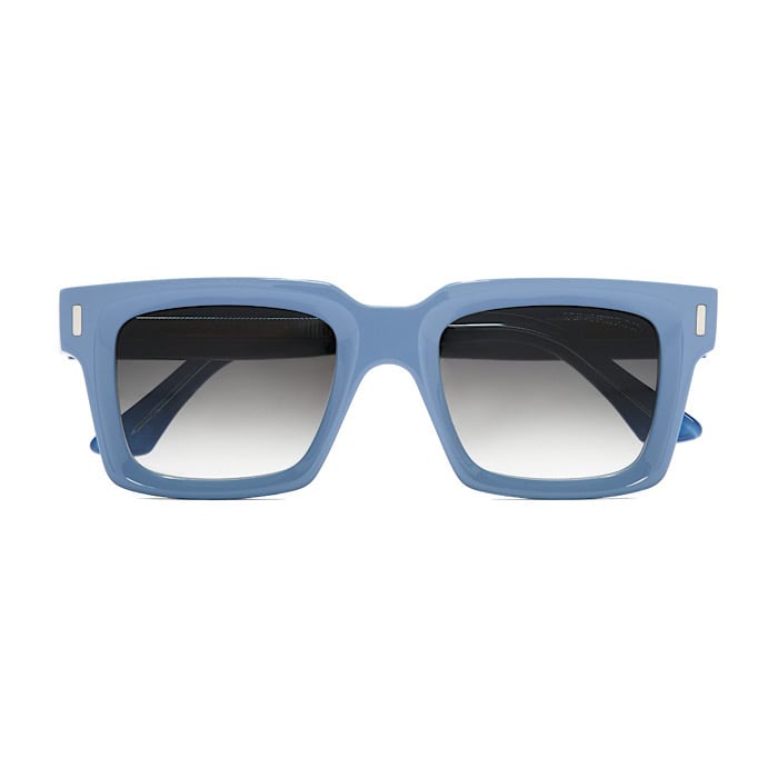Image of CUTLER AND GROSS 1386 Colour Studio Square Sunglasses-Solid Light Blue