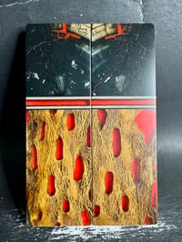 Image 2 of Mammoth Tusk & Cholla Cactus GLOW Segmented Knife Scales