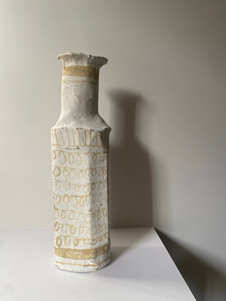 Tall faceted  Paper Bottle Image 4