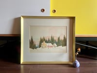 Image 1 of Wintry Watercolour Landscape On Paper
